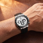 Relógio Amsterdam 42mm Branco no pulso