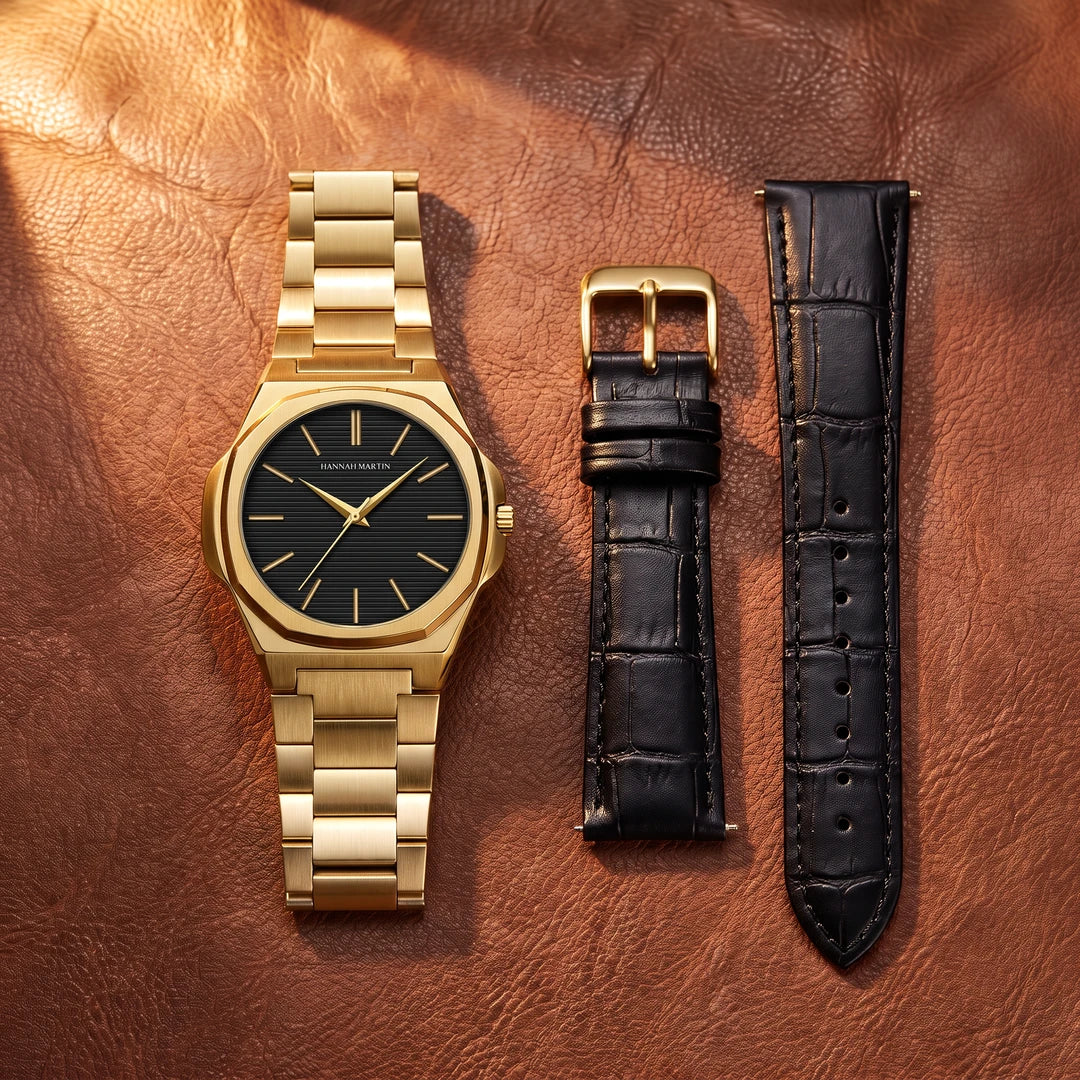 Relógio Linea 40mm Dourado com as duas pulseiras