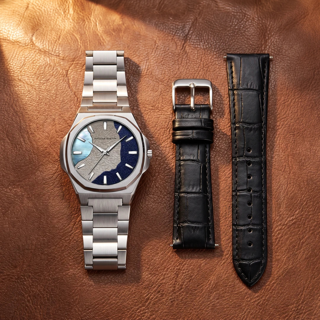 Relógio Astral 40mm Prata com as duas pulseiras