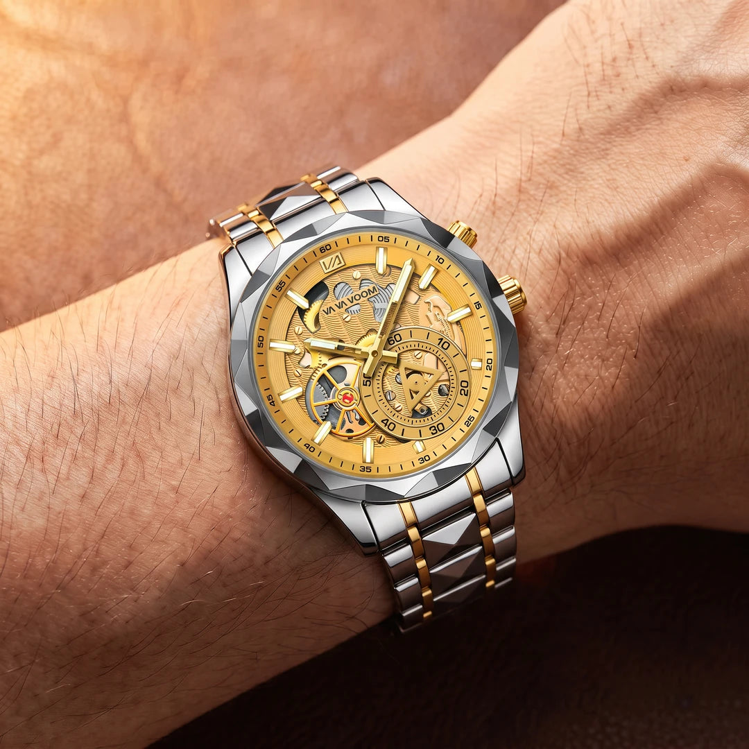 Relógio Barroco 41mm Dourado no pulso