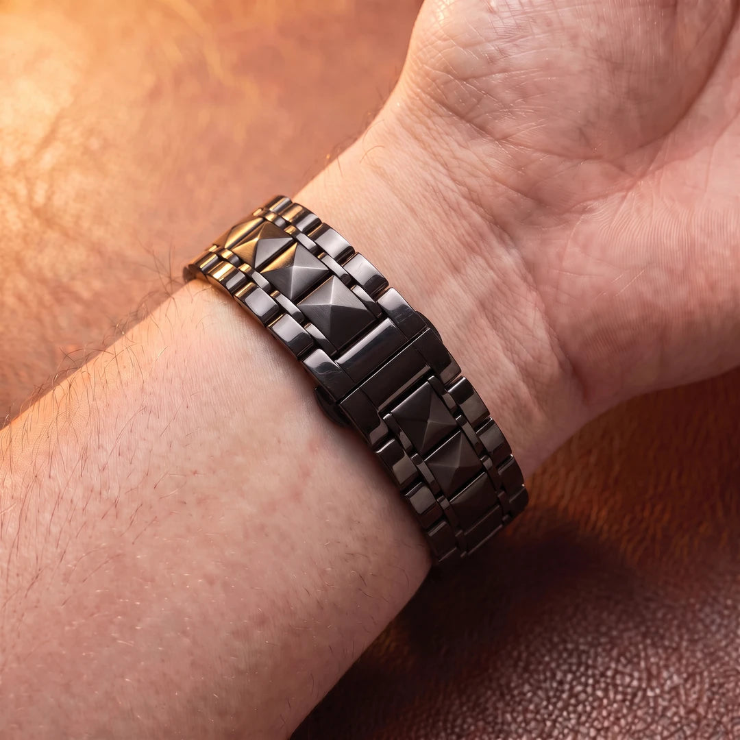 Relógio Barroco 41mm Todo Preto pulseira
