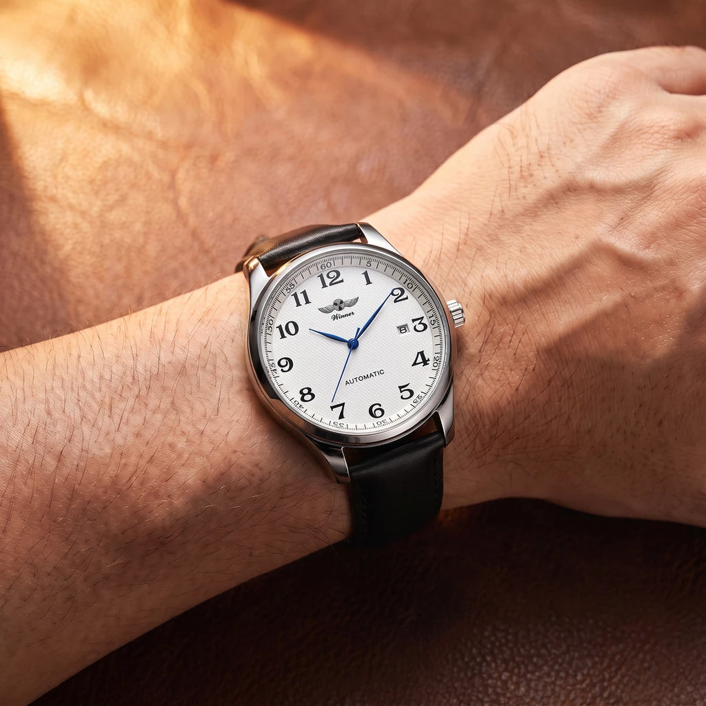 Relógio Cronare 40mm Branco no pulso