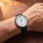 Relógio Cronare 40mm Branco no pulso
