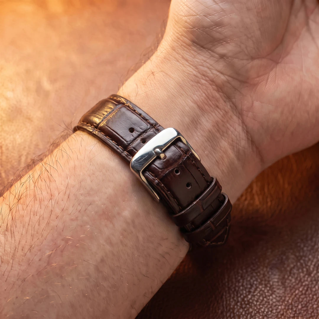 Relógio Cronare 40mm Marrom pulseira