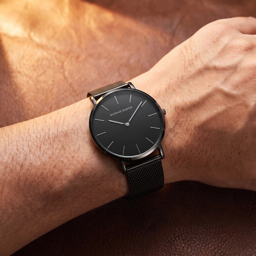 Relógio Diletto 40mm Preto no pulso