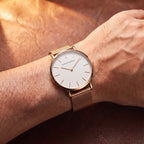 Relógio Diletto 40mm Rosê no pulso