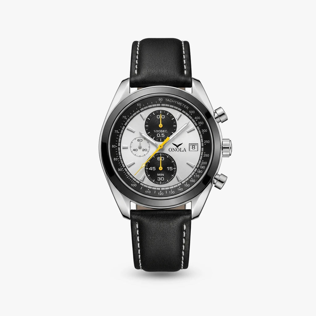 Relógio Duetto 44mm Branco e Preto