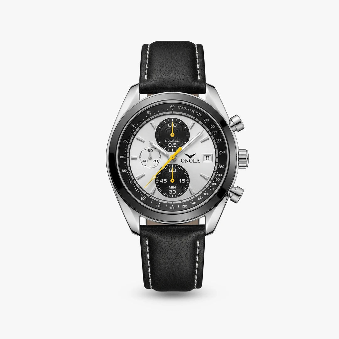 Relógio Duetto 44mm Branco e Preto