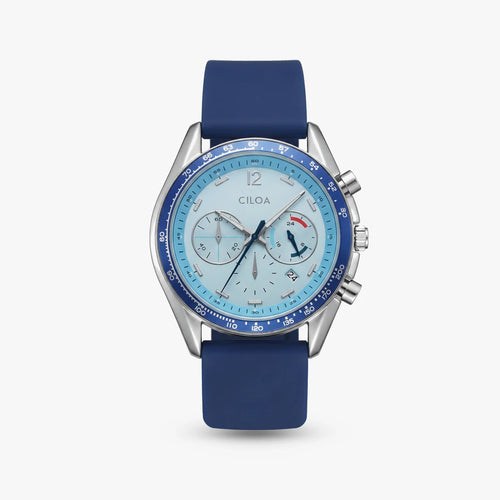 Relógio Glacial Azul Gelo