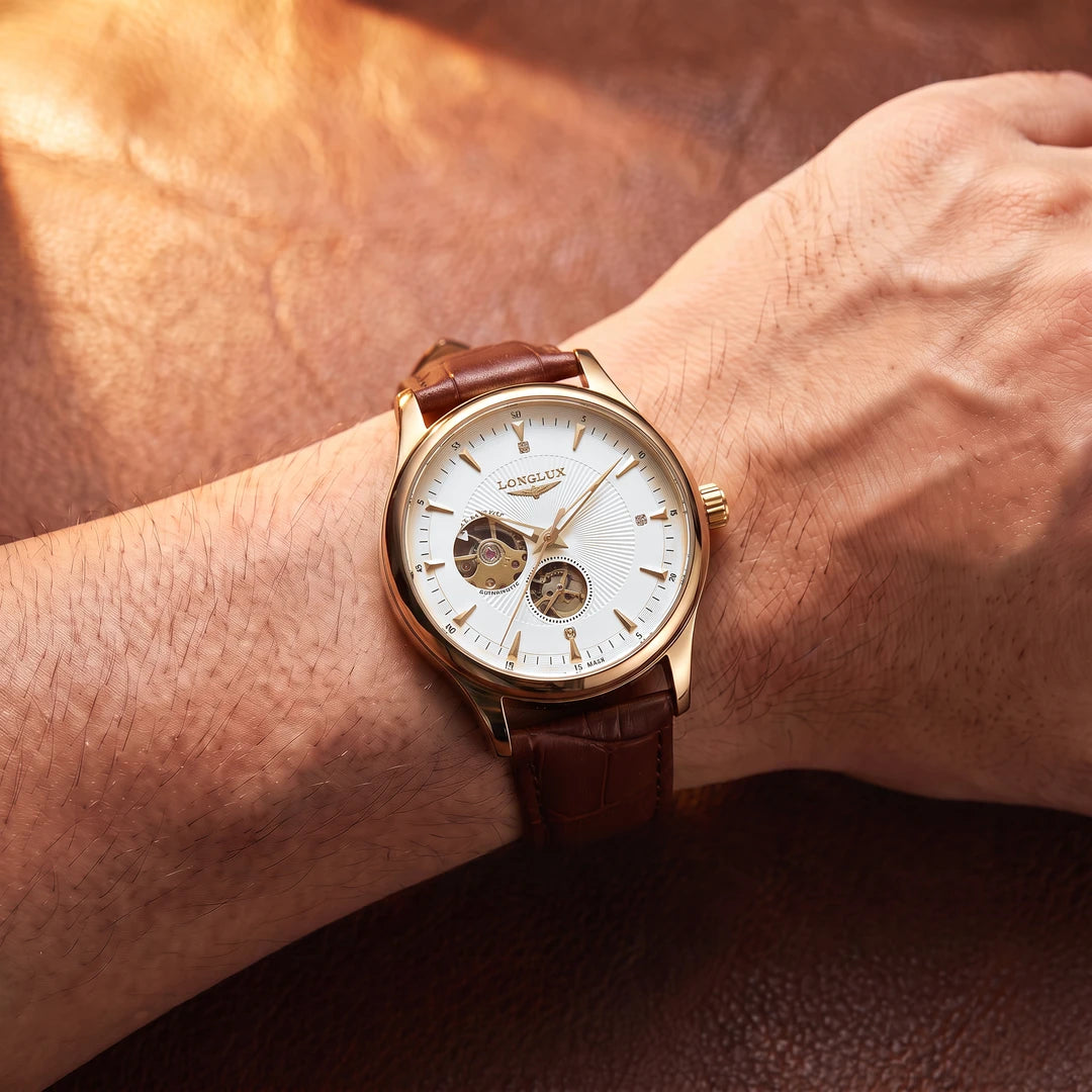 Relógio Lunare 41mm Rosé no pulso