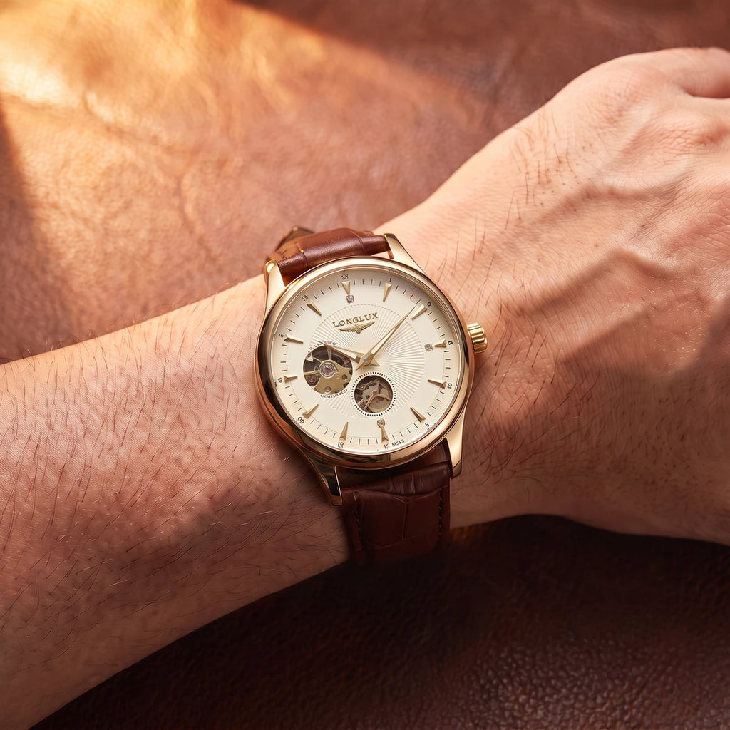 Relógio Lunare 41mm Vintage no pulso
