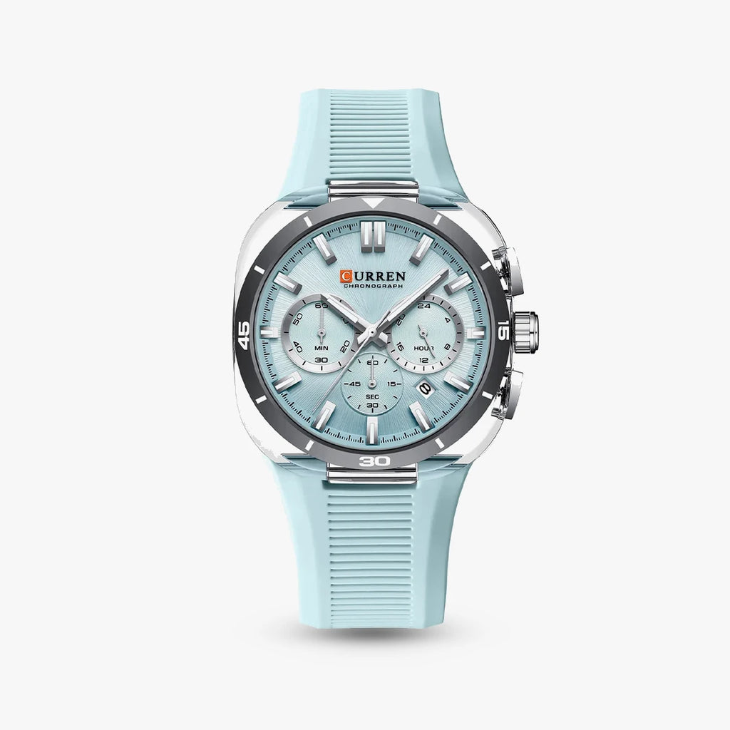 Relógio Moka 43mm Azul Claro