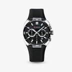 Relógio Moka 43mm Preto e Prata