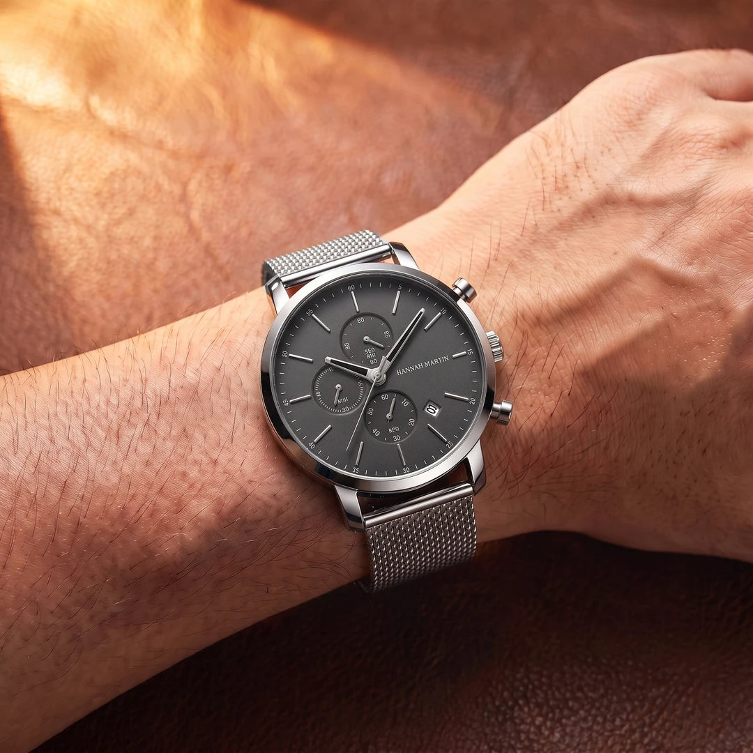 Relógio Nortis 44mm Cinza no pulso
