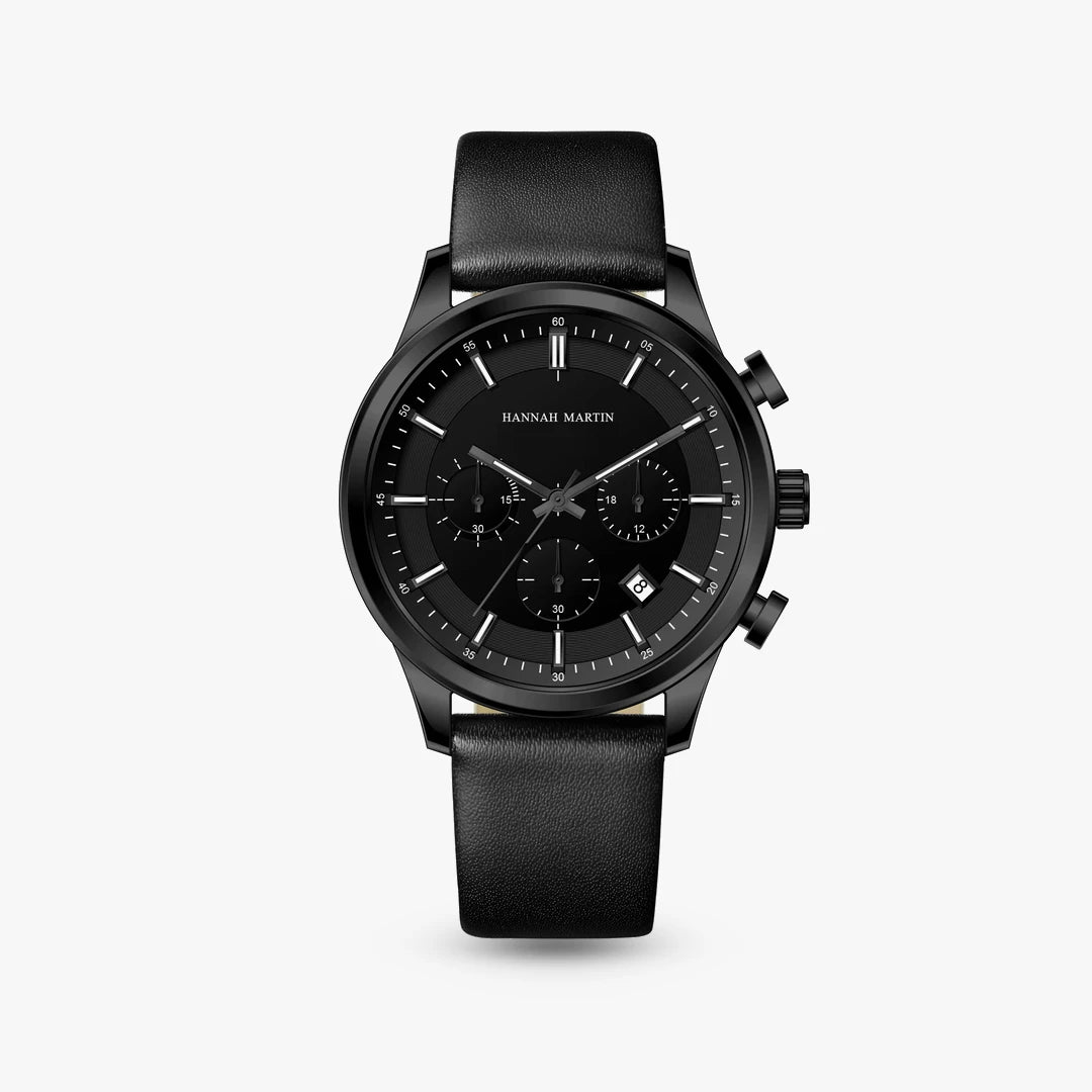 Relógio Noturno 41mm Todo Preto