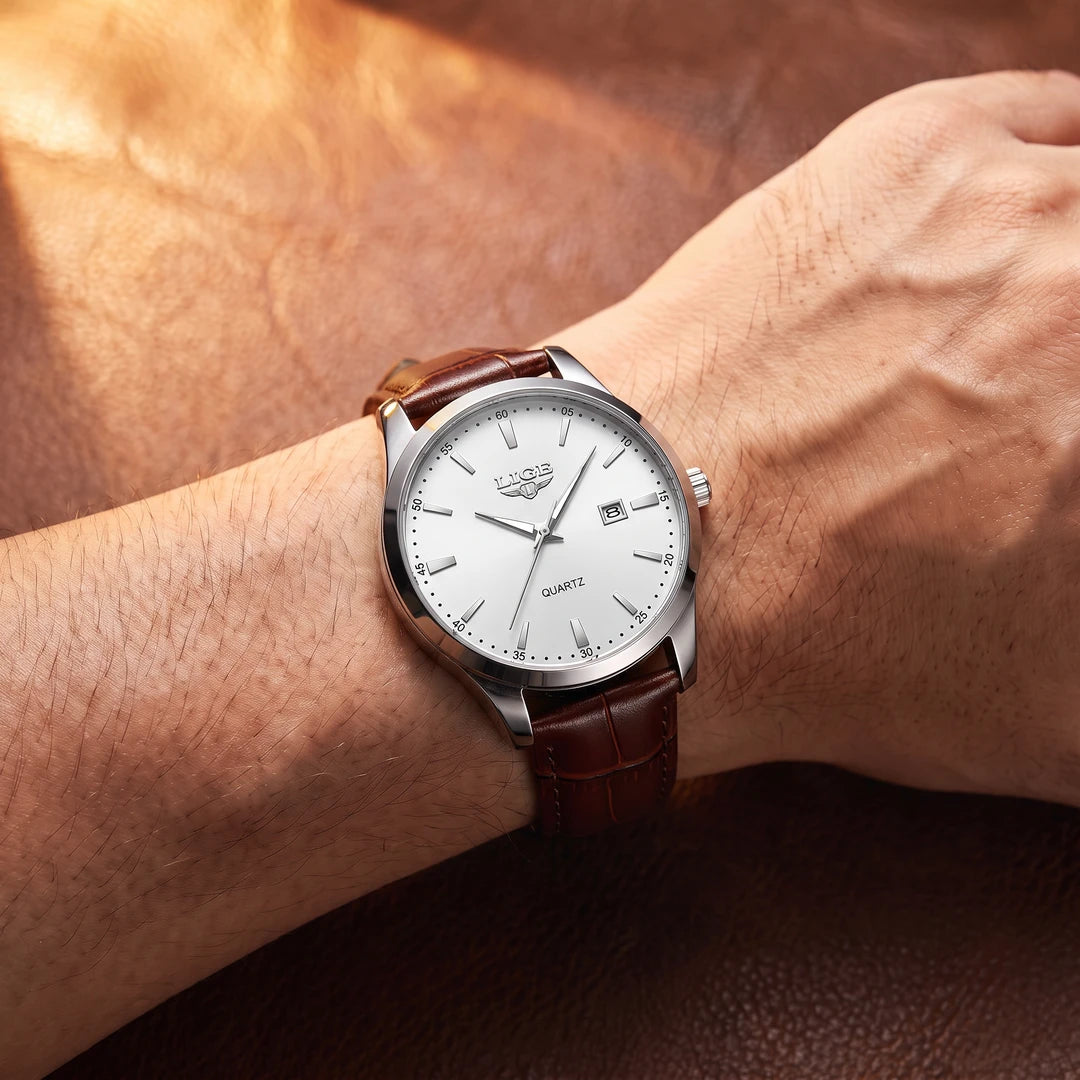 Relógio Paris 40mm Branco no pulso