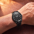 Relógio Paris 40mm Preto - Preto no pulso