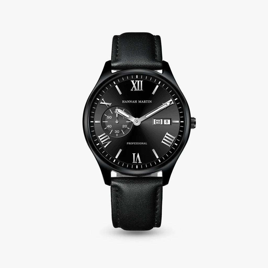 Relógio Romano 42mm Todo Preto