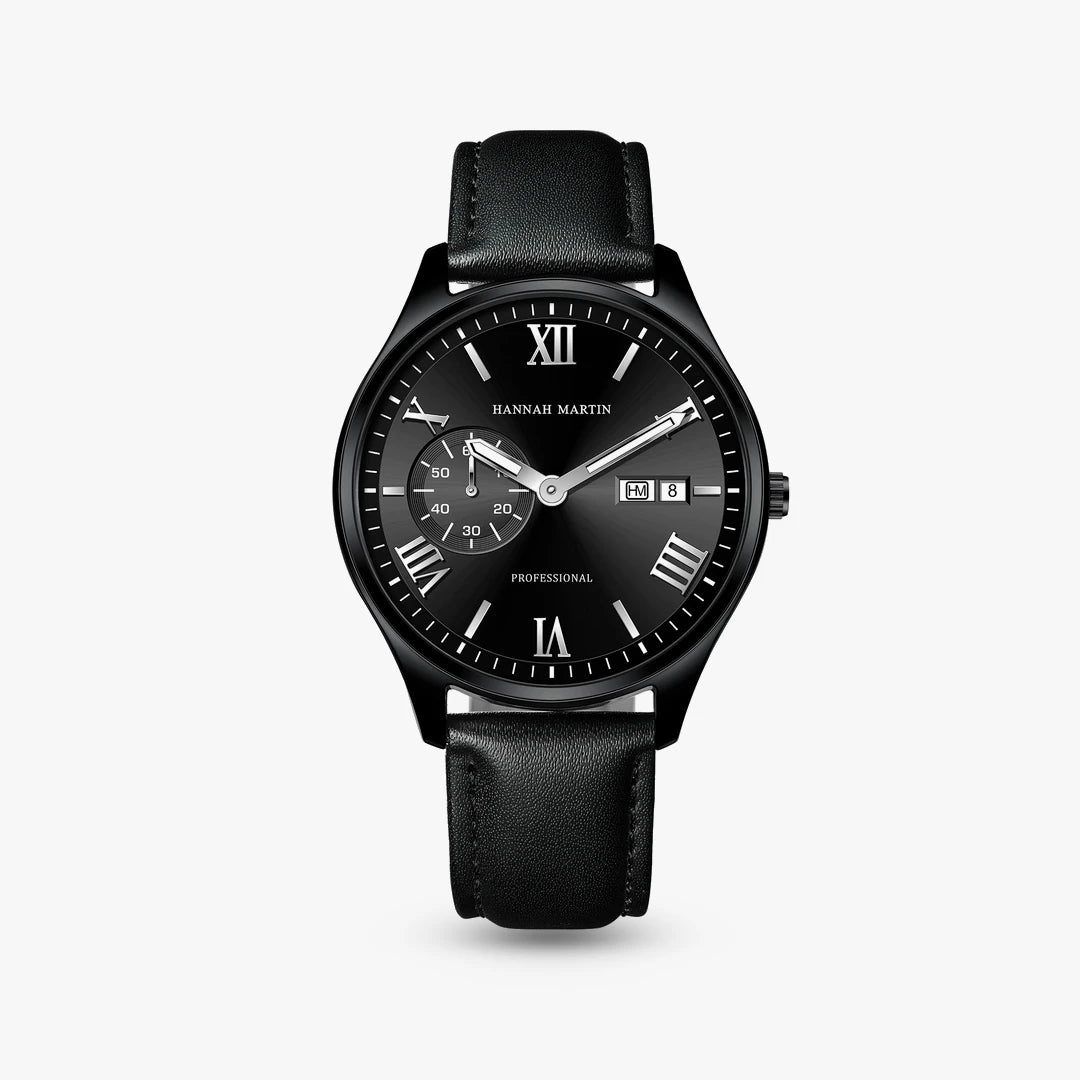 Relógio Romano 42mm Todo Preto