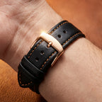 Sidney 42mm Preto e Dourado - detalhe da pulseira