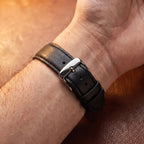 Relógio Silente 41mm Preto e Prata pulseira