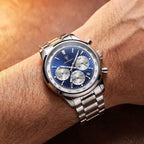 Sublime 41mm Azul Aco - frontal no pulso