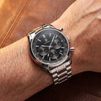 Sublime 41mm Preto Aco - frontal no pulso