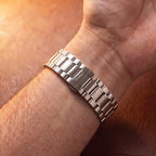 Sublime 41mm Preto Aco - detalhe da pulseira
