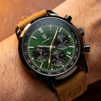 Sublime 41mm Verde Couro - frontal no pulso