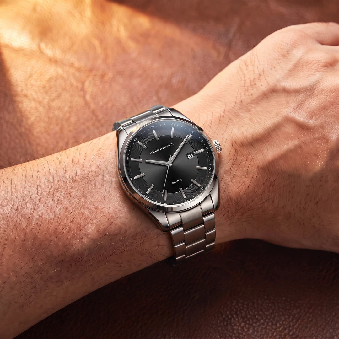 Relógio Virtus 40mm Prata no pulso