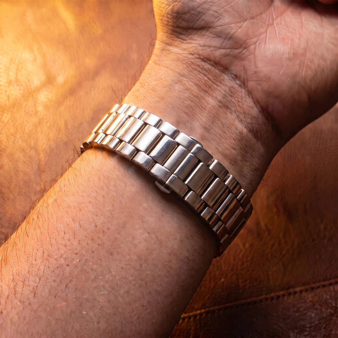 Relógio Virtus 40mm Prata pulseira